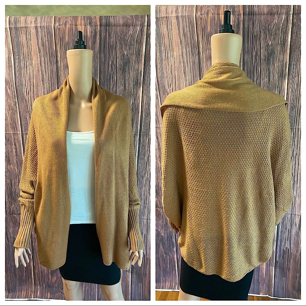Wishlist sz medium large burnt yellow light orange tan knit boho slouch